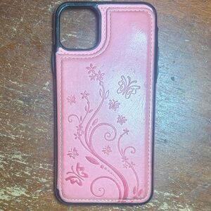 Floral Pink Wallet iPhone 11 Pro max
